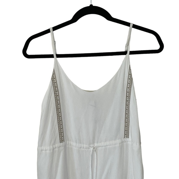 Frank and Oak White Embroidered Cami Tiered Midi Dress SZ Small - Picture 14 of 14